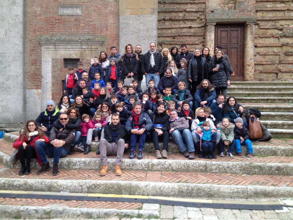 Gruppo Partecipanti al villaggio di babbo Natale a Montepulciano