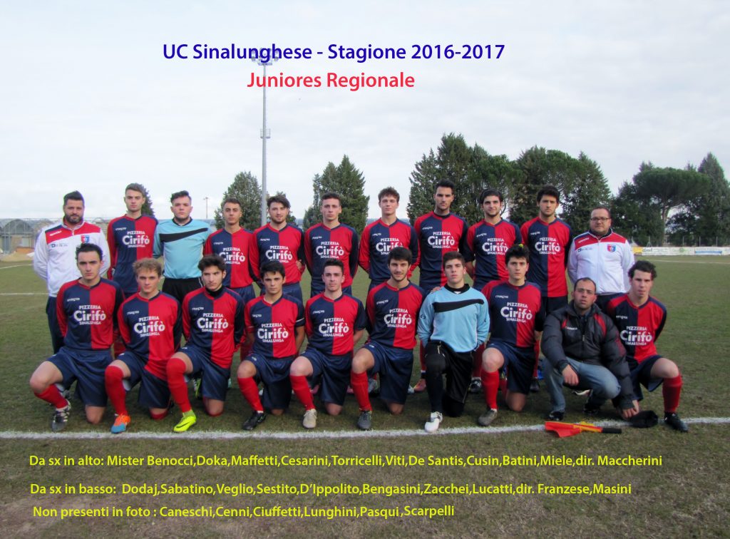 juniores regionali 2016-2017