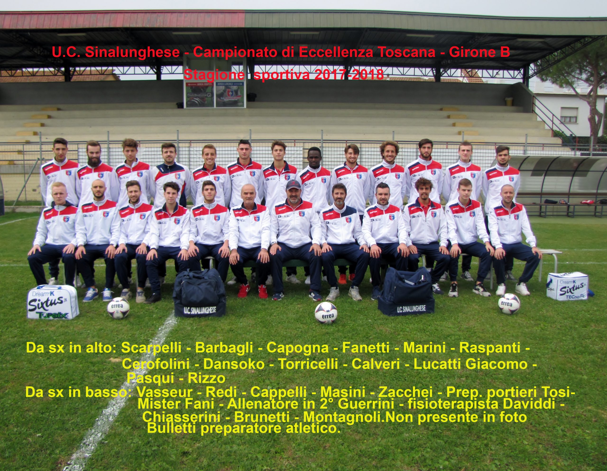 1 SQUADRA 2017-2018