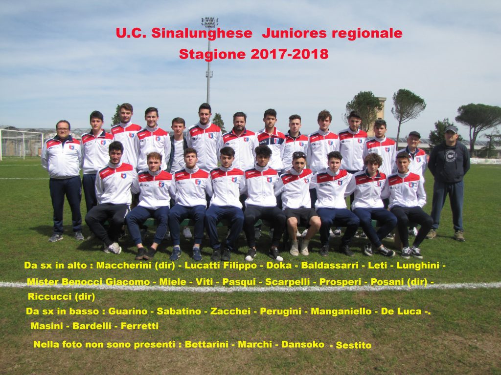 Juniores 2017-2018 scritturata