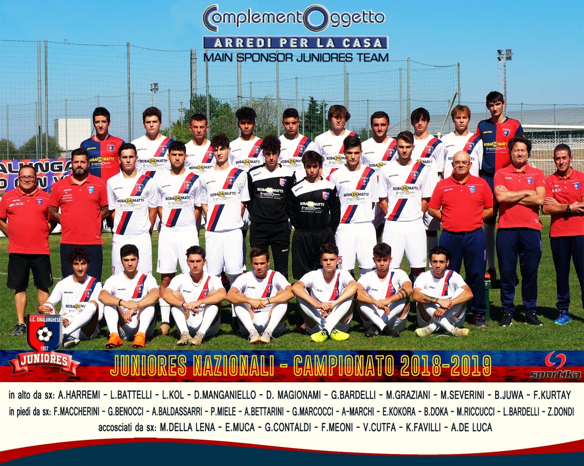 JUNIORES NAZIONALI 2018-2019