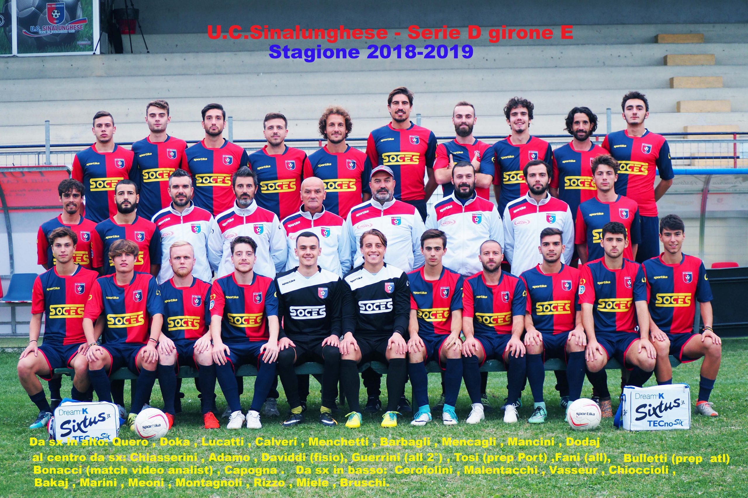 U.C. SINALUNGHESE 2018-2019 SCRITTURATA